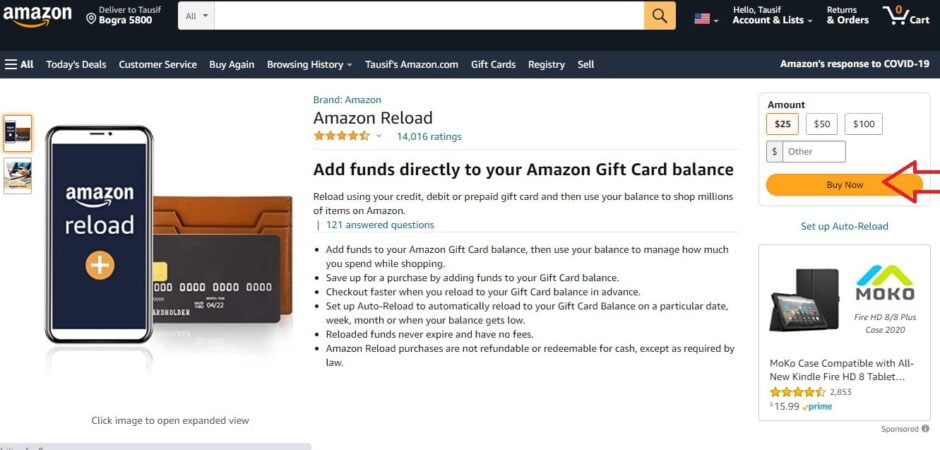 How To Use Vanilla Gift Card on Amazon