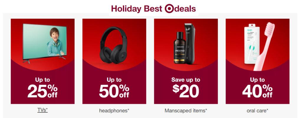 holiday deals on target